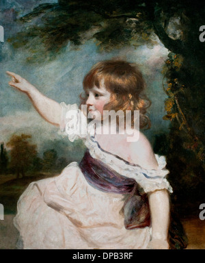 Francis George Lepre, lepre detto Master, bambino Sir Joshua Reynolds in Inghilterra 1788-1789 Foto Stock