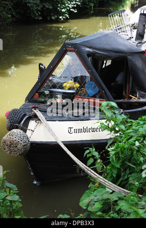 Narrowboat sul Kennet & Avon Canal, Bath Regno Unito Foto Stock