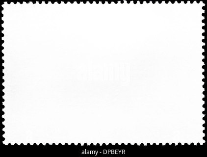 Lo sfondo da un lato inverso di forma rettangolare francobollo Foto Stock