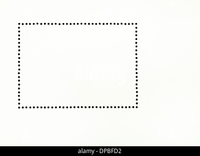 Lo sfondo da un lato inverso del francobollo foglio Foto Stock