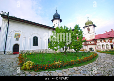 Agapia monastero ortodosso nel nord della Romania Foto Stock