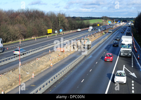 Autostrada M1 J29 Derbyshire,UK. Foto Stock