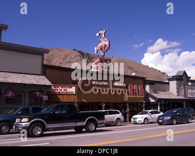 Bar in Jackson Hole Wyoming USA Foto Stock