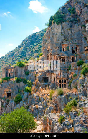 Antico Cimitero, famoso e luogo turistico della Turchia. Foto Stock