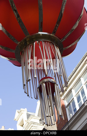 Gigante Lanterna cinese decorazioni China Town London Foto Stock