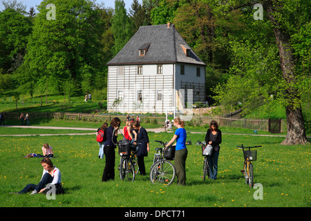 Goethe Garden House in Ilm Park, Weimar, Turingia, Germania Foto Stock