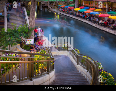 Il Riverwalk, San Antonio, Texas, Stati Uniti Foto Stock