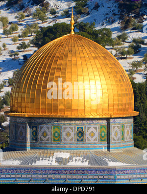 Moschea Al Aqsa, cupola dorata, Gerusalemme, Israele Foto Stock