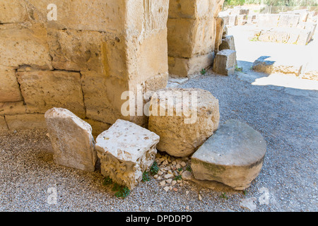 Monastero (convento) nella valle di Messara a Creta in Grecia. Messara - è la più vasta pianura a Creta Foto Stock