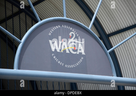 Al WACA cricket ground a Perth, Western Australia Foto Stock