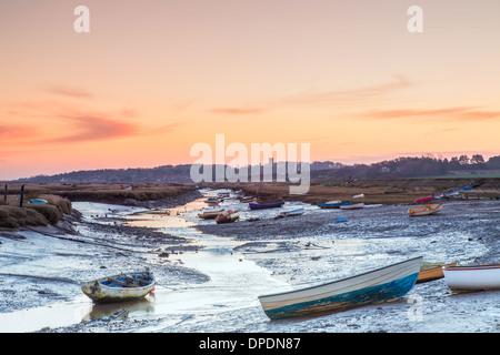 Morston molo vicino Blakeney Foto Stock