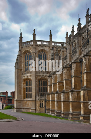 Alla Cappella di San Giorgio, il Castello di Windsor, Berkshire, Inghilterra Foto Stock