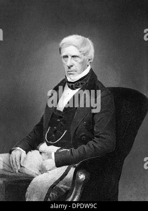 Henry Brougham, primo Baron Brougham e Vaux (1778-1868) su incisione dal 1873. Statista britannico. Foto Stock