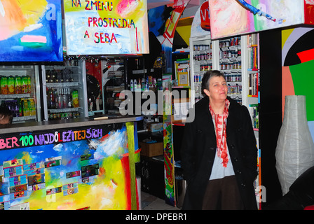 Bratislava, Slovacchia. La reception del Hotel Galeria spirito. Foto Stock