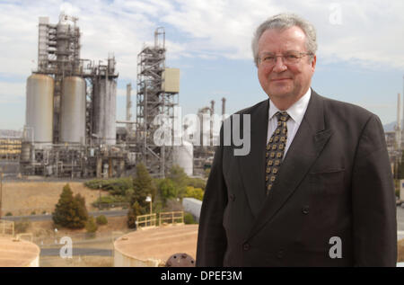 Presidente della Shell Oil Company, John Hofmeister presso la Shell Oil in raffineria Martinez California, giovedì, 11 ottobre 2007. (Bob Larson/Contra Costa Times/ZUMA Press) Foto Stock