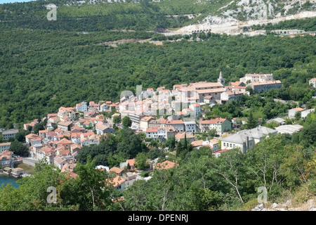 Porto di Bakar vicino a Rijeka, Croazia. Foto Stock