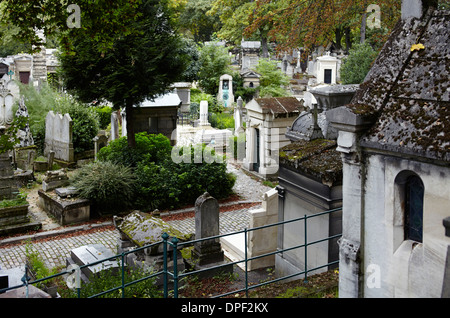 Cimitero di Pere Lachaise di Parigi Foto Stock