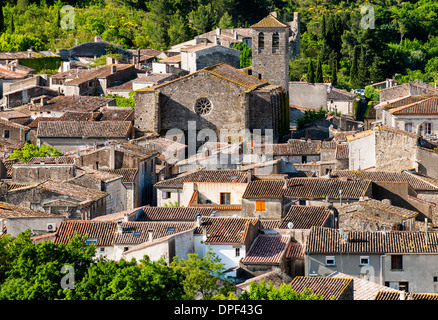 Lagrasse, Paese Cataro, Languedoc-Roussillon, Francia Foto Stock