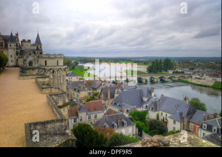 Loira da Chateau, Amboise, Indre et Loire, centro, Francia, Europa Foto Stock