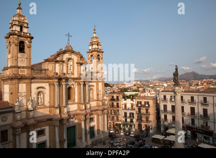 La chiesa di San Domenico, Palermo, Sicilia, Italia, Europa Foto Stock