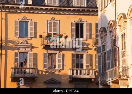 Piazza Carlo Emanuele II nel centro di Torino, progettato da Amedo di Castellamonte, Torino, Piemonte, Italia, Europa Foto Stock