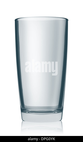 Svuotare il vasetto di vetro isolato su sfondo bianco Foto Stock