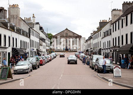 Strada principale nel centro della città, a Inveraray, Argyll & Bute Foto Stock