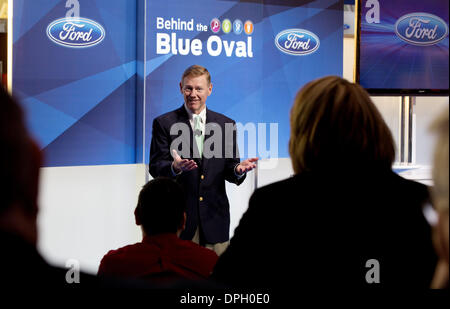 Alan Mulally, ex presidente e CEO di Ford Motor Company. NAIAS Foto Stock