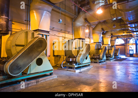 Isola di cervi impianto di trattamento delle acque reflue di Boston, Massachusetts Foto Stock