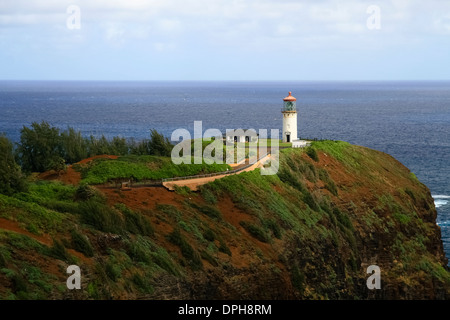 Il Kilauea Lighthouse, Isola di Kauai, Hawaii, STATI UNITI D'AMERICA Foto Stock