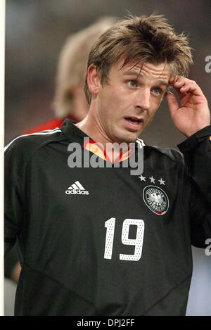 12 maggio 2006 - Gelsenkirchen, Germania - Bernd SCHNEIDER.GERMANIA.GERMANIA V FRANCIA.Gelsenkirchen, Germania.15/11/2003.DIE19637.K47872.WORLD CUP 2006 ANTEPRIMA.(Immagine di credito: © Globo foto/ZUMAPRESS.com) Foto Stock