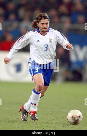 12 maggio 2006 - Gelsenkirchen, Germania - BIXENTE LIZARAZU.FRANCIA & Bayern Monaco di Baviera.GERMANIA V FRANCIA.Gelsenkirchen, Germania.15/11/2003.DIE19652.K47872.WORLD CUP 2006 ANTEPRIMA.(Immagine di credito: © Globo foto/ZUMAPRESS.com) Foto Stock