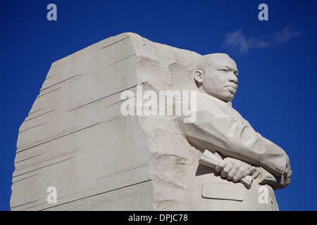 Il 30-piede scultura e Memoriale di MLK, Martin Luther King Jr. il leader dei diritti civili su National Mall di Washington DC Foto Stock