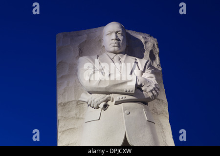 Il 30-piede scultura e Memoriale di MLK, Martin Luther King Jr. il leader dei diritti civili su National Mall di Washington DC Foto Stock