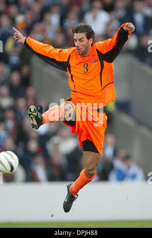 12 maggio 2006 - Hampden Park, Glasgow, Scozia - Ruud Van Nistelrooy.HOLLAND & MANCHESTER UNITED FC.SCOZIA V HOLLAND.Hampden Park, Glasgow, Scozia.15/11/2003.DIE19469.K47872.WORLD CUP 2006 ANTEPRIMA.(Immagine di credito: © Globo foto/ZUMAPRESS.com) Foto Stock