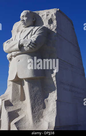 Il 30-piede scultura e Memoriale di MLK, Martin Luther King Jr. il leader dei diritti civili su National Mall di Washington DC Foto Stock