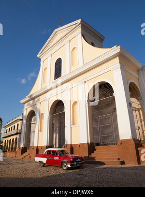 Chiesa della Santissima Trinità in Plaza Mayor in Trinidad, Cuba, un sito Patrimonio Mondiale dell'UNESCO Foto Stock