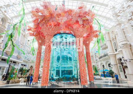 Cina, Macau, MGM Grand Hotel and Casino, Hall Hotel Foto Stock