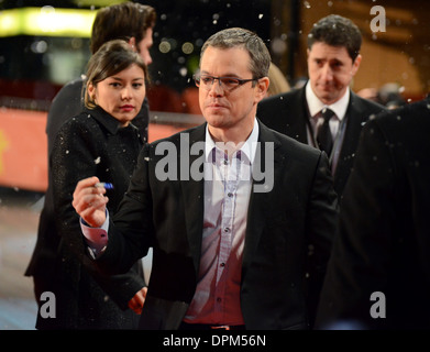 Matt Damon - 63a edizione annuale di Berlinale Festival Internazionale del Film, " Terra promessa " Premiere, Berlino - 8 Febbraio 2013 Foto Stock