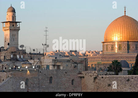 Dic 31, 2008 - Gerusalemme, Israele - Foto di Gerusalemme in Israele. (Credito Immagine: © Rafael Ben-Ari/camaleonti occhio/ZUMA Press) Foto Stock