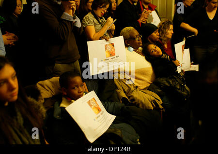 Federazione unita degli insegnanti , ABC migliore piano di capitale e città N.Y.membri del Consiglio con i funzionari eletti attesa conferenza stampa presso il Municipio 28-01-2009.Foto di Bruce Cotler-Globe foto, inc..K60953BCO.Atomsphere (credito Immagine: © Bruce Cotler/Globe foto/ZUMAPRESS.com) Foto Stock