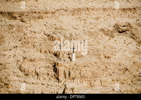 Antica St George's Monastero nel deserto della Giudea Foto Stock