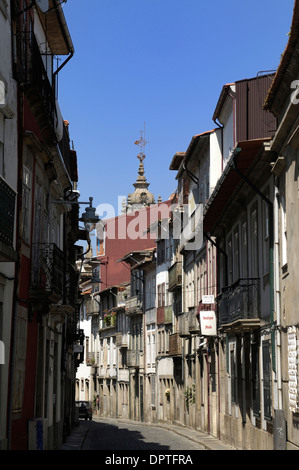 Scena di strada in Braga, Valle del Douro, Portogallo Foto Stock