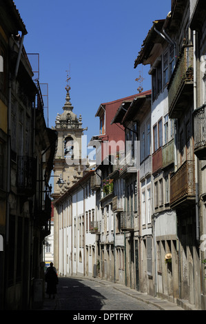 Scena di strada in Braga, Valle del Douro, Portogallo Foto Stock