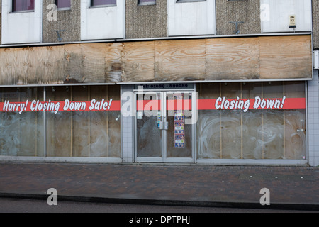 Negozio di vuoto in Orpington high street, Bromley Foto Stock