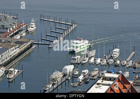 Il Boston Harbor Boat dei " commuters " Foto Stock