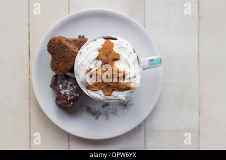 Amaretti al cioccolato e caffè Foto Stock