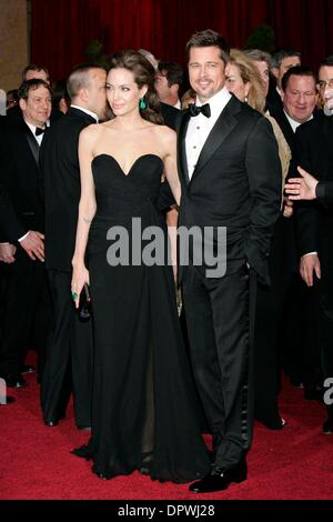 ANGELINA JOLIE E BRAD PITT.81st annuale di Academy Awards / OSCAR.a Kodak Theatre.Hollywood, CA.22 Febbraio 2009.Foto di Roger Harvey-Globe foto.K61246RHARV (credito Immagine: © Roger Harvey/Globe foto/ZUMAPRESS.com) Foto Stock