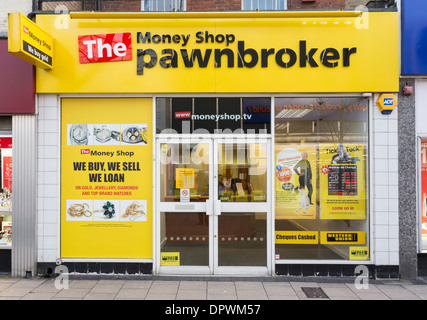 Negozio di denaro Pawnbroker Foto Stock