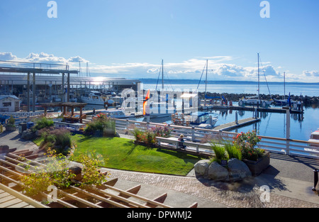 Il lungomare presso Edmonds, Washington, Stati Uniti d'America Foto Stock